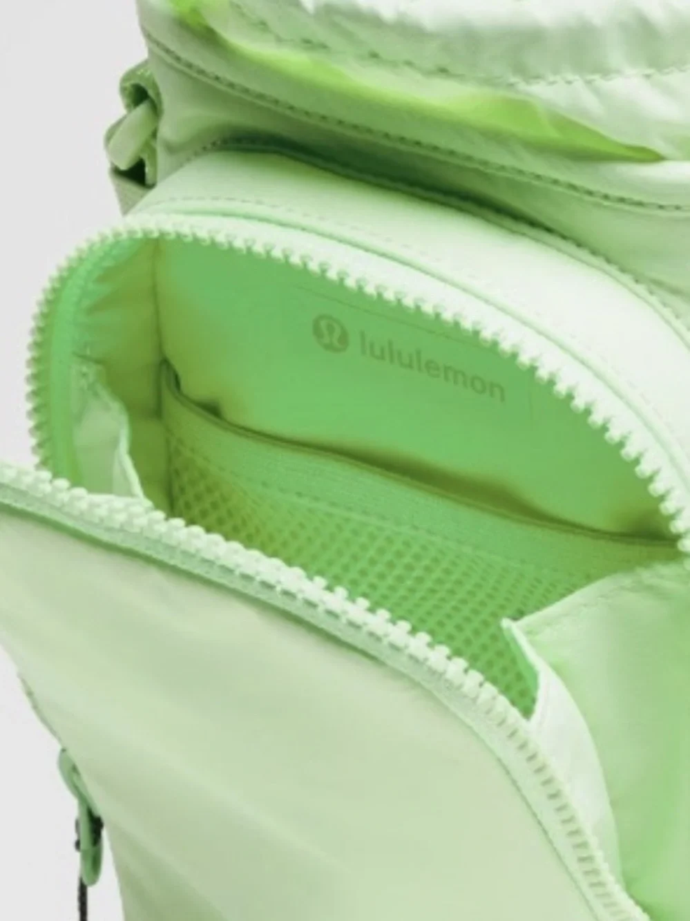 Lululemon Lime / Rainforest Green Crossbody Water Bottle with Front Pocket